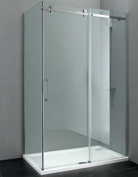 SALE Shower Screen 1170x870mm Frameless Sliding-Made To Measure Lennox Carousel 1