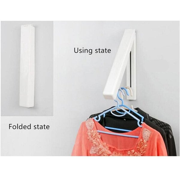 Wall Hanger Retractable Indoor Clothes Magic Foldable Drying Rack Clothes Towel Carousel 6