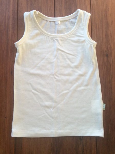 Cream 100% merino singlet - 4 Carousel 1