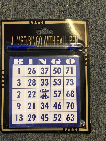 Jumbo Bingo Card 35 pcsWith Ball Pen Carousel 1