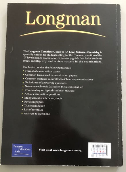 Longman Complete Guide to O Level Science-Chemistry Carousel 2