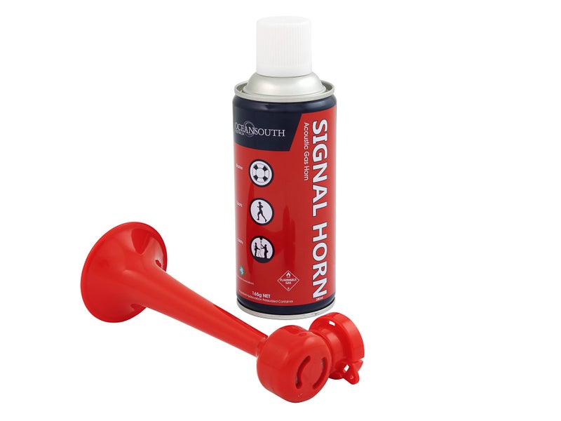 Large Air Horn for Emergency Signals - 1500m Acoustic Range - 380ml Canister Carousel 2