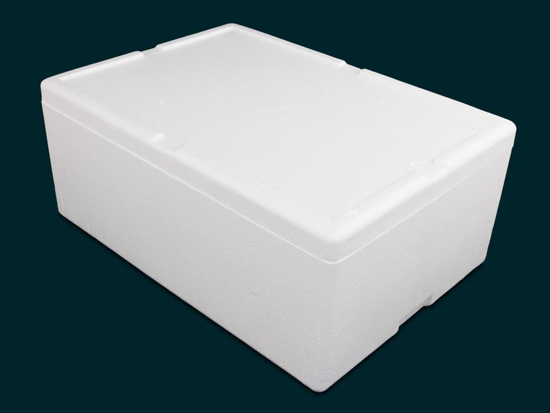 37L Polystyrene Box with Lid - Heavy Duty - Food Grade Storage Bin Carousel 1