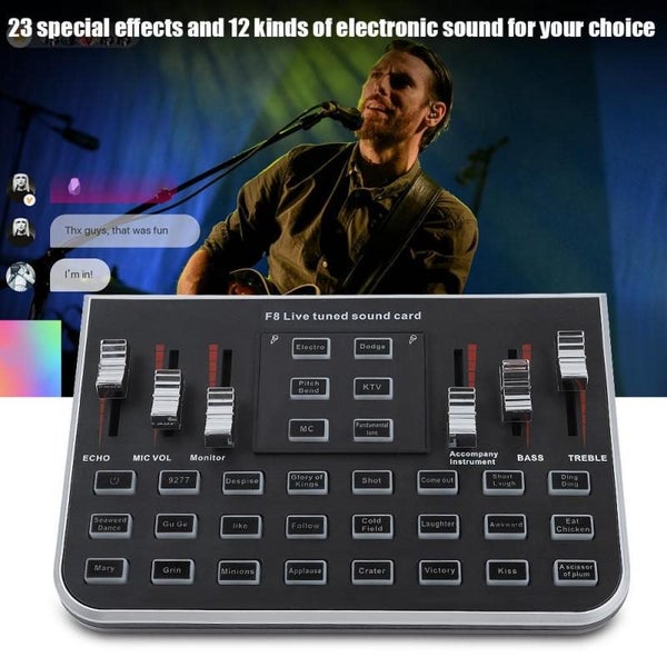 Live Sound Card Mobile Phone Live Broadcast Karaoke Voice Changer Accompaniment Carousel 2
