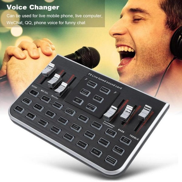Live Sound Card Mobile Phone Live Broadcast Karaoke Voice Changer Accompaniment Carousel 1