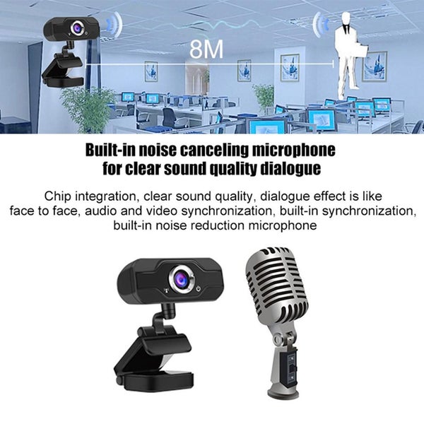 HD Webcam Convenient Live Broadcast Camera with Microphone USB Video Record Carousel 2