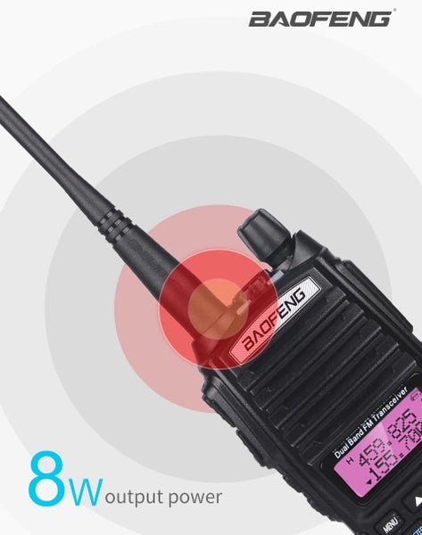 Baofeng UV-82 8 WATT Ham Walkie Talkie Dual VHF & UHF Carousel 1