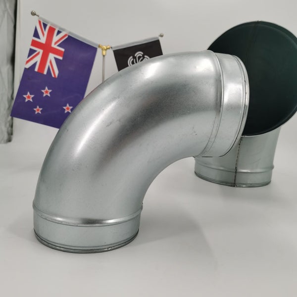 Galvanized Steel 90deg Fixed Bend 150dia Carousel 2