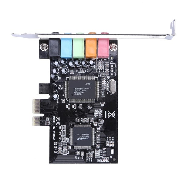PCI Express X1 PCI-E 5.1ch CMI8738 Chipset Audio Digital Sound Card Carousel 1