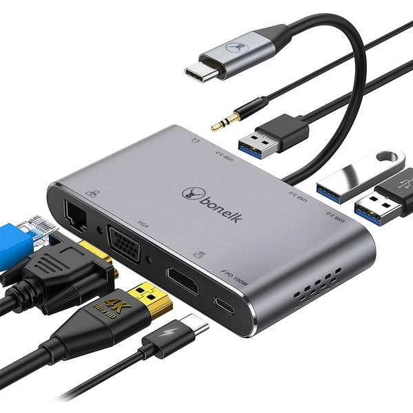 Bonelk USB-C 8 in 1 Multiport Hub - Space Grey Carousel 3
