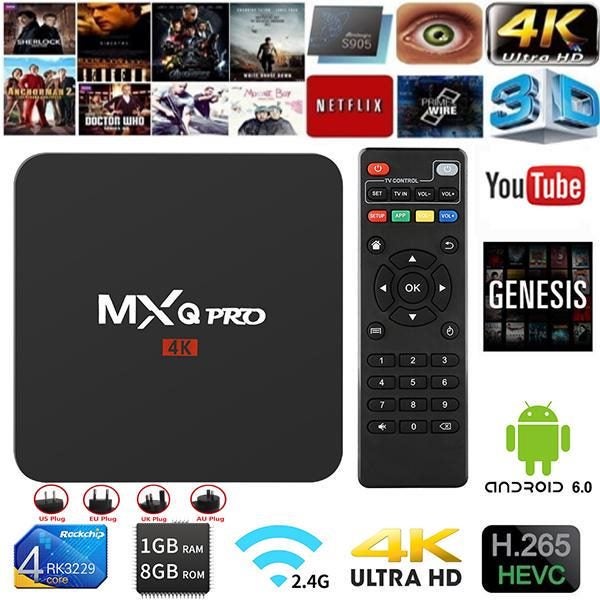 TV Box 1GB RAM 8GB ROM 2.4GHz WiFi Tvbox 3D 4K HD Media Player Android 7.1 Carousel 1