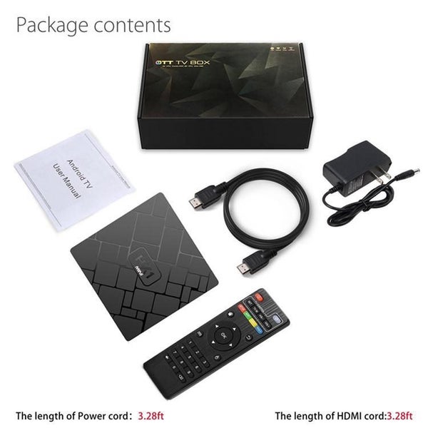 Smart TV Box Smart Android 8.1 4K HD Mini Media Player Wifi Hk1 Receiver 2+16G Carousel 2