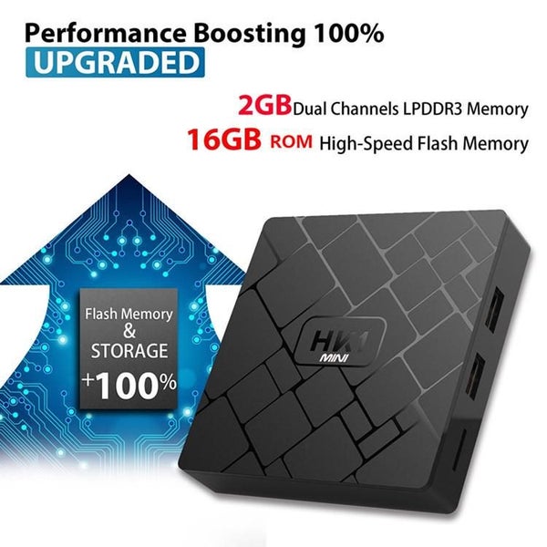 Smart TV Box Smart Android 8.1 4K HD Mini Media Player Wifi Hk1 Receiver 2+16G Carousel 8