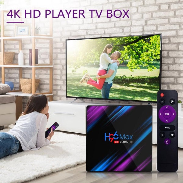 H96 Max 3318 TV Box 2G 16G Android 9.0 WiFi RK3318 Quad Core 4K Set Top Box Carousel 7