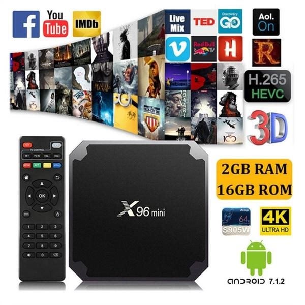 Android Tv Box X96mini Smart Amlogic S905W Quad Core DLNA Wifi Lan HD Media Play Carousel 1