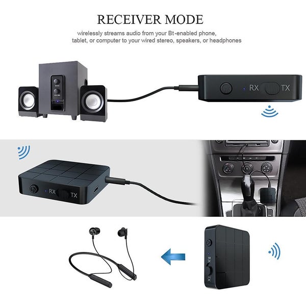 2 IN 1 Wireless Bluetooth 5.0 Audio Receiver Transmitter Wireless Adapter Carousel 8