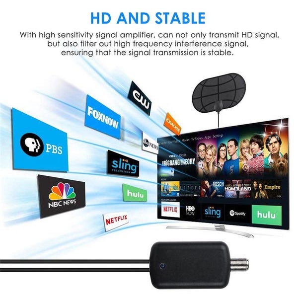 980 Mile Range Antenna TV Digital HD Skywire 4K Antena Digital Indoor HDTV 1080p Carousel 6