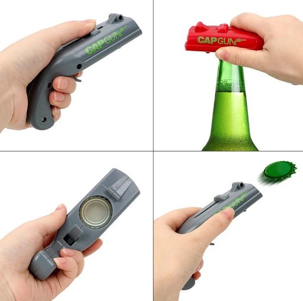 Cap Gun Bottle Opener - Great for drinking games - Assorted Colours Carousel 2