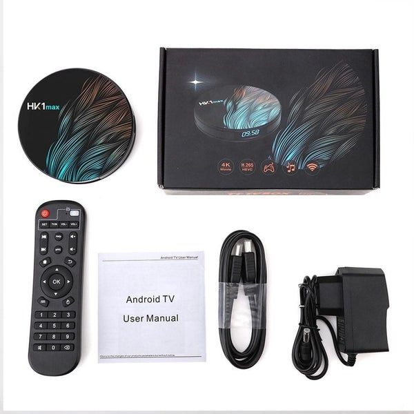 HK1 MAX Android 9.0 TV Box 2G+16G RK3328 Quad Core 2.4G/5G WiFi Carousel 2