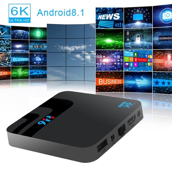 Android8.1 Allwinner H6 Quad Core TV Box 2+16G WIFI BT 4.0 6K Set Top Box Carousel 8