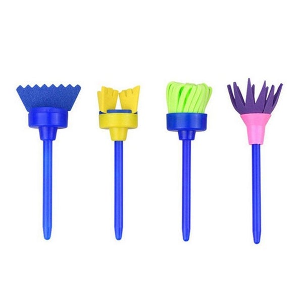 4pcs/set DIY Painting Sponge Brushes Tool for Kids Carousel 2