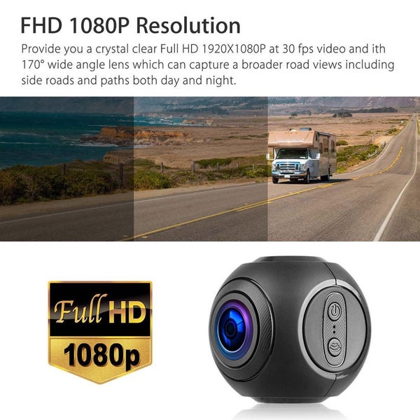 WiFi Car Dash Cam FHD 1080P GPS Camera Dashboard W/G-Sensor Night Vision Carousel 2