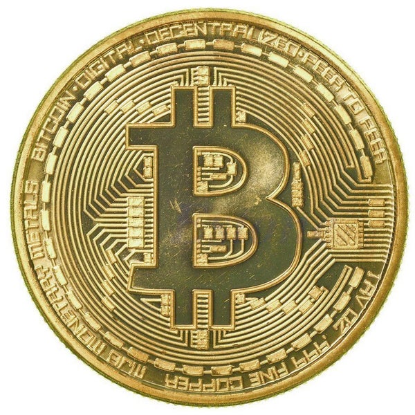 2PCS Bitcoin Coin Collectible BTC Coins Art Carousel 1