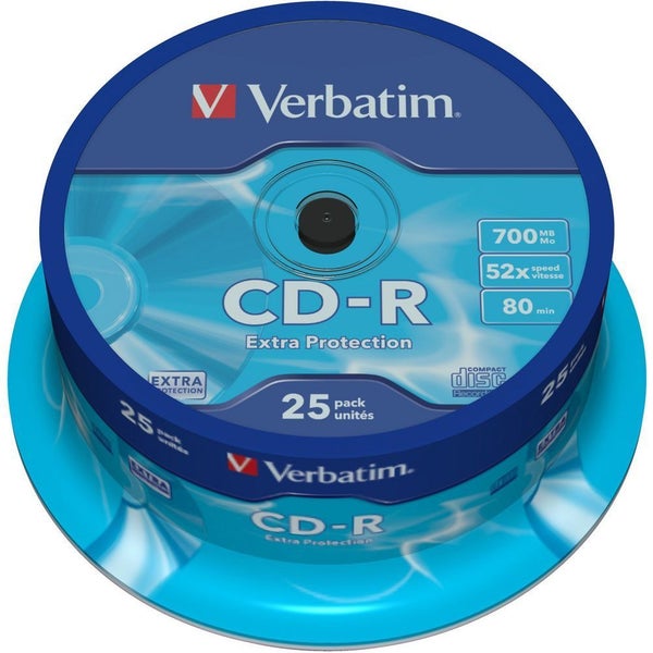 Verbatim CD-R 700MB 25Pk Spindle 52x Carousel 1