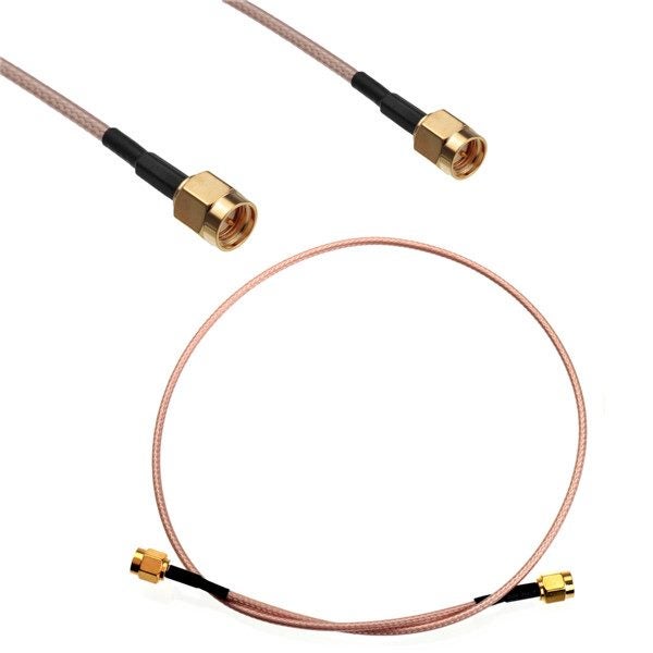 50cm SMA Male To SMA Male Bulkhead RF Coax Pigtail Cable Adpter Connector RG316 Carousel 1