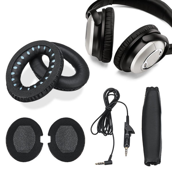 Replacement Headphone EarPads Audio Cable Headband Set for BOSE QuietComfort QC1 Carousel 1