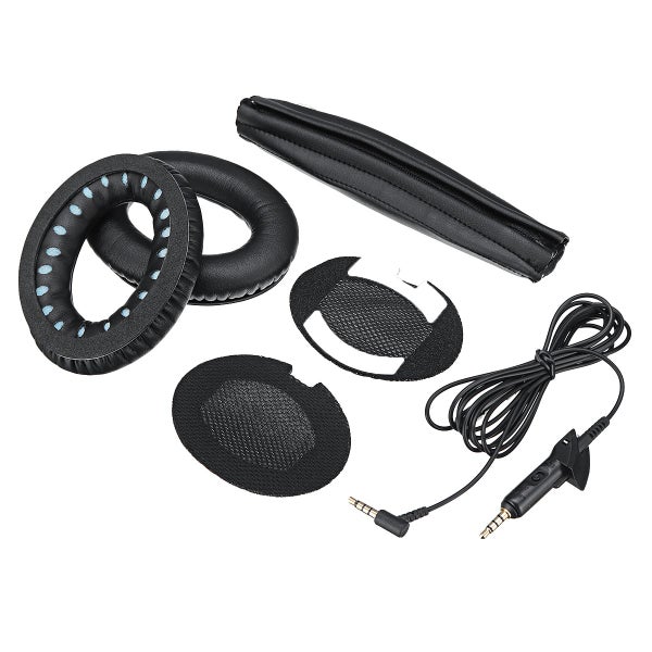 Replacement Headphone EarPads Audio Cable Headband Set for BOSE QuietComfort QC1 Carousel 2