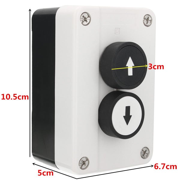 Push Button Switch Station Up/Down Arrows Hoist Roller Door Lorry Tail Lift Carousel 6