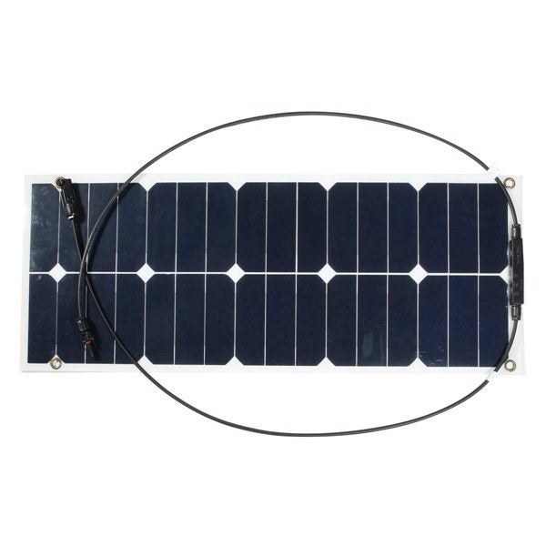 30W 12V Mono Semi Flexible Solar Panel For RV Boat Smart Car Battery Charger Carousel 2