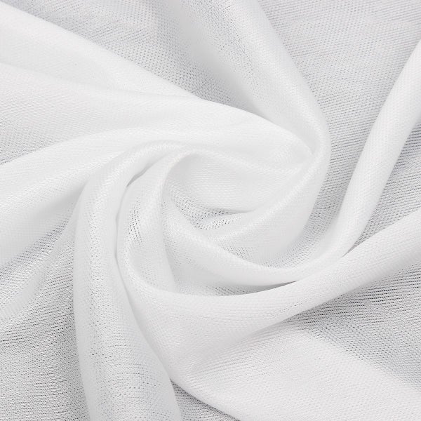 White Sheer Silk Drapes Panels Hanging Curtains Backdrop Home Wedding Party Deco Carousel 10