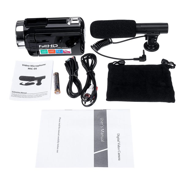 Full HD 1080P 24MP 18X Zoom 3 Inch LCD Digital Camcorder Video DV Camera With Carousel 8