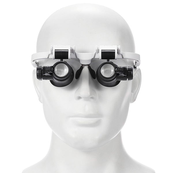 23X Binocular Eyepiece Magnifier Magnifying Glasses Jeweler Watch Repair Kit Adj Carousel 10