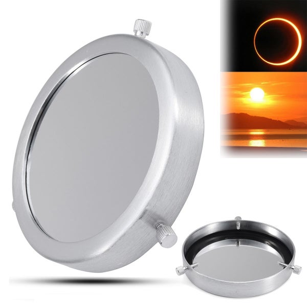 Silver 70-92mm Solar Filter Baader Film Metal Cover For Astronomical Telescope Carousel 1