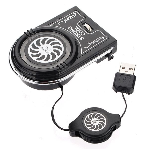 Mini Vacuum Blue LED USB Air Extracting Cooling Fan for Laptop Carousel 4