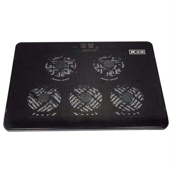 5 Fans LED USB Port Cooling Stand Pad Cooler for 17 inch Laptop Notebook Carousel 2