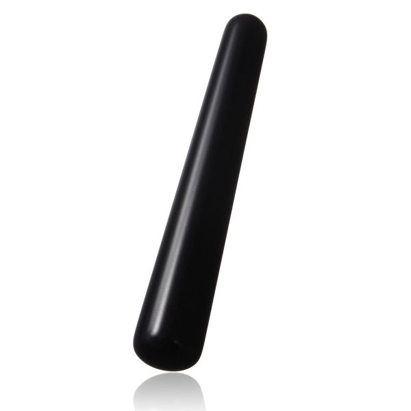 Natural Black Obsidian Wands Gemstone Manual Massager Pleasure Wand Stick Carousel 1