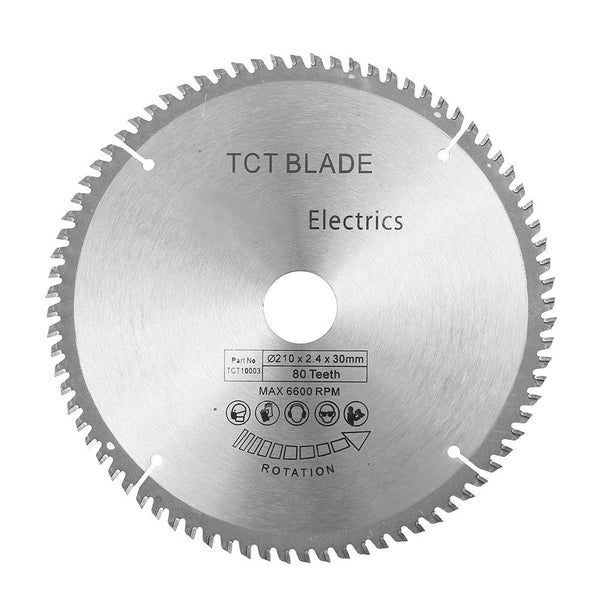 TCT 210mm 80T Circular Saw Blade 30mm Bore HSS Cutting Disc Carousel 1