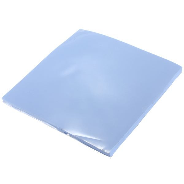 100mmx100mmx5mm GPU CPU Heat Sink Cooler Blue Thermal Conductive Silicone Pad Carousel 1