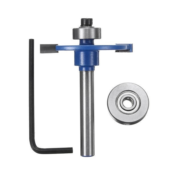 1/4 Inch Shank Biscuit Joiner Cutter Router Bit With Bearing Woodworking Cutter Carousel 1