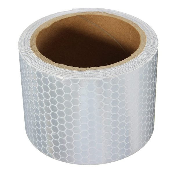 5cm 3m Long White Reflective Safety Warning Conspicuity Tape Film Sticker Carousel 3