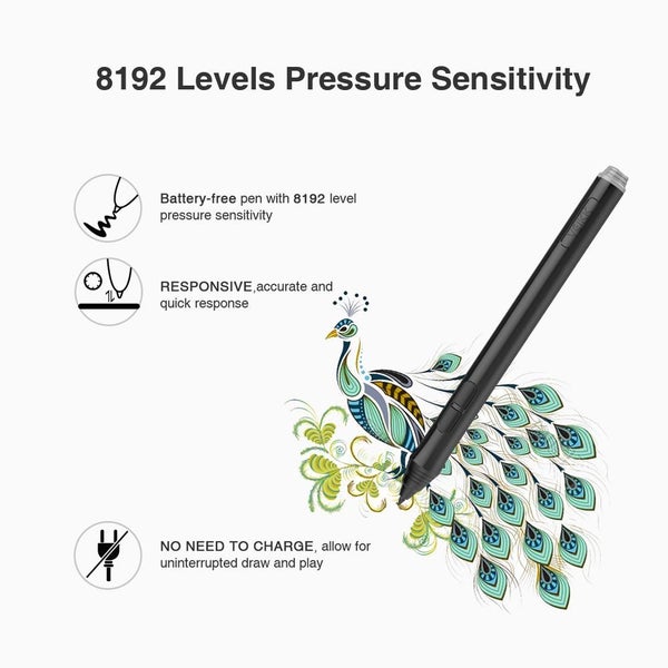 Drawing Tablet A15 Graphic Tablet 10x6 Inches Digital Drawing Tablet Carousel 12