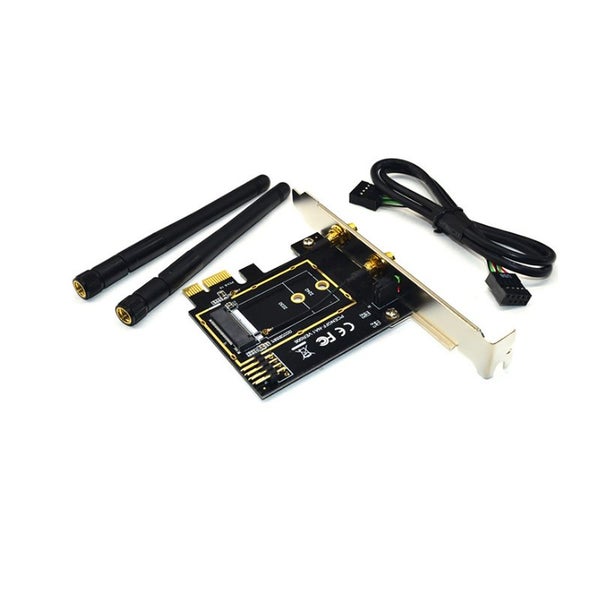 ITHOO PCENGFF-NA1 PCI-E 1X to KEY A-E PCI-E Expansion Card 6Gbps bluetooth Netwo Carousel 2