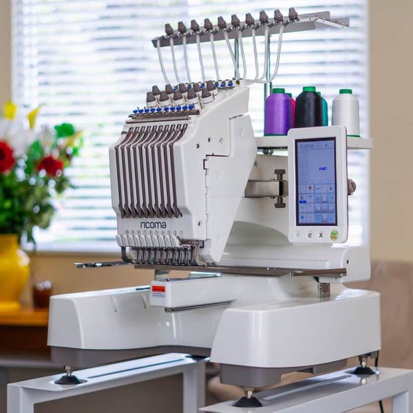 Ricoma 10 Needle Compact Embroidery Machine Carousel 1