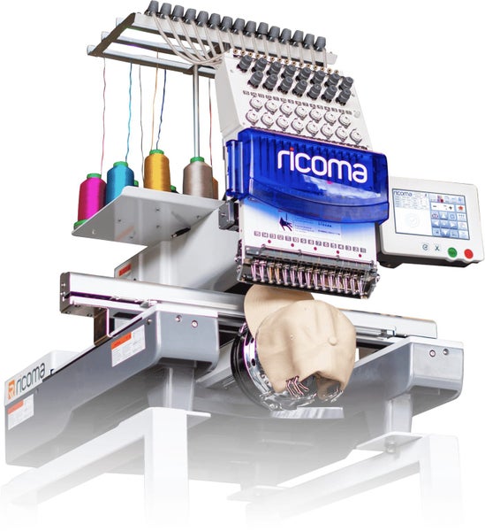 Ricoma 15 Needle Commercial Single Head Embroidery Machine Carousel 1