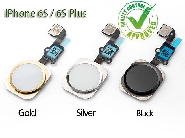 iPhone 6S Home Button with Flex Cable For iPhone 6S / 6S Plus Silver/White Carousel 1