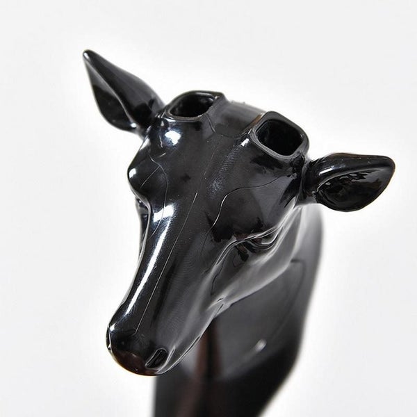 2PCS Wall Door Hook Self Adhesive Hanger Deer Head Key Holder Retro Antler Carousel 5
